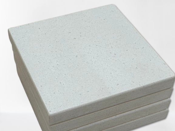 Corian Solid Surface Coaster, 3.75" x 3.75" Square | Set of 4 | Kitchen Accessories