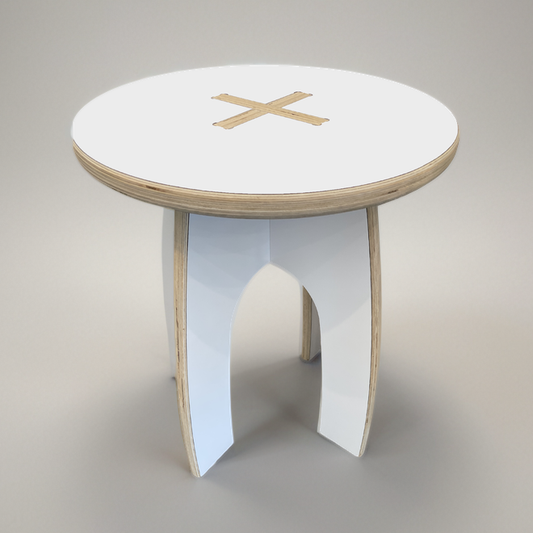 18" Wood Laminate Stool